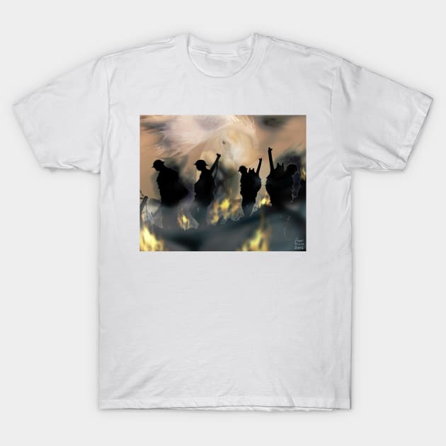 Angel of Mons [Digital Figure Illustration] WW1 1914-1918 T-Shirt by grantwilson